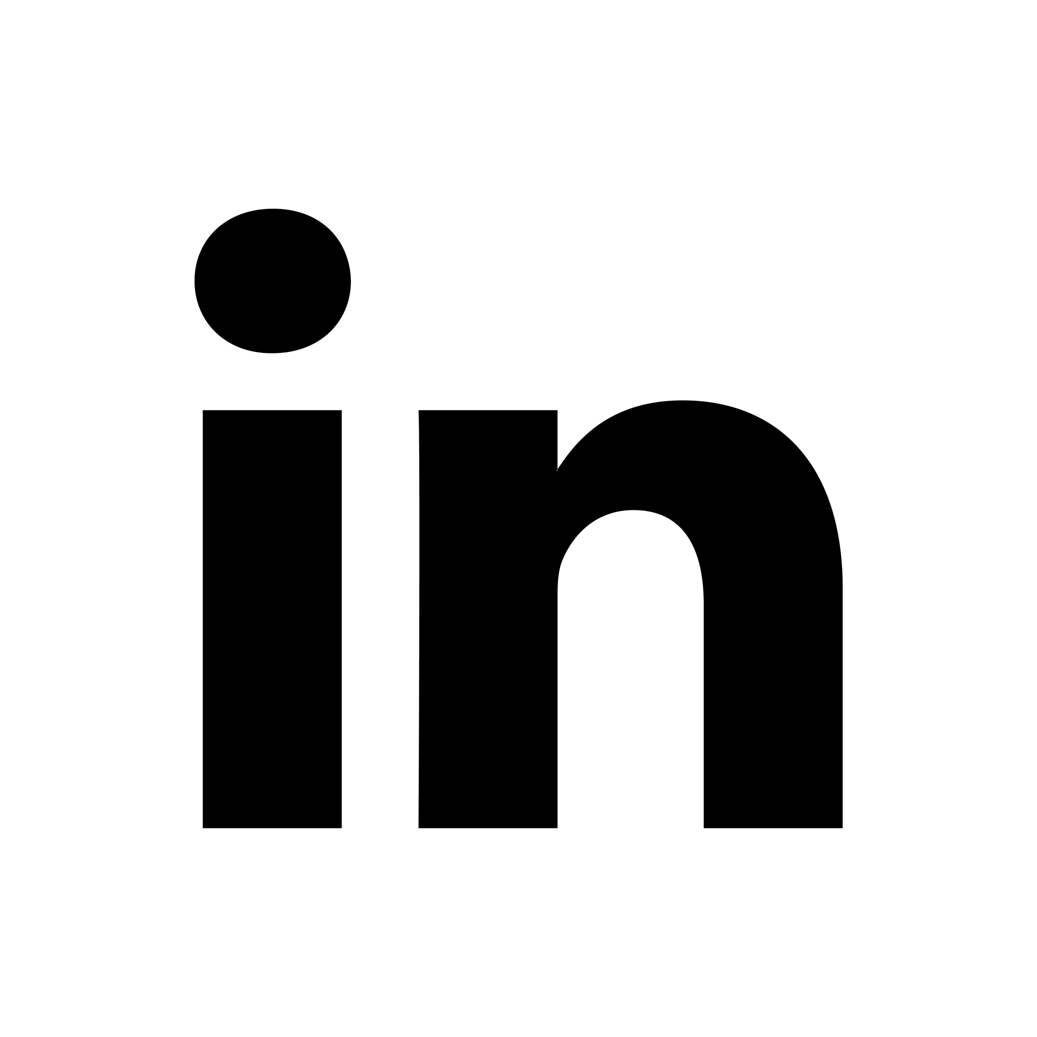 black, linkedin icon | Simple Icons icon sets | Icon Ninja