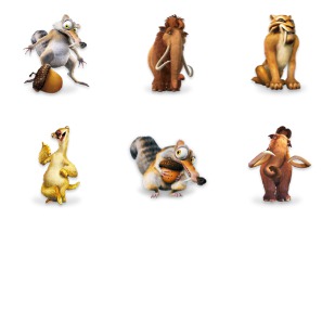Ice Age Character icon sets preview
