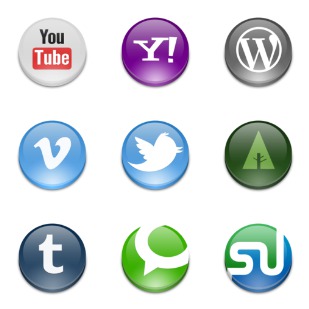 Social Button icon sets preview