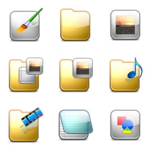 Windows V1 system icon sets preview