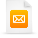 orange, document, paper, file icon