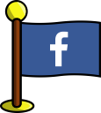 media, networking, facebook, social, flag icon