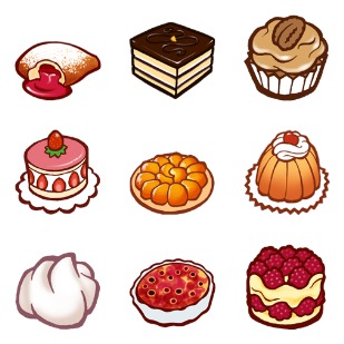 La Patisserie icon sets preview