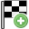add, checkerflag icon