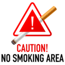 Caution No Smoking Area Symbol icon