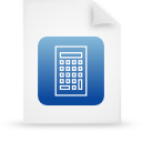 paper, document, file, blue icon