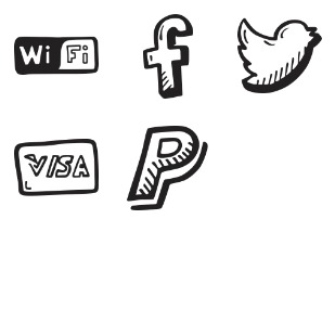 e-commerce Hand Drawn - icon sets preview