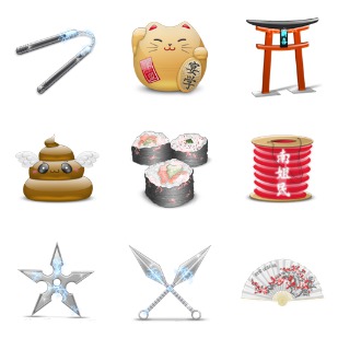 Japan icon sets preview