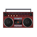Boombox, Red icon