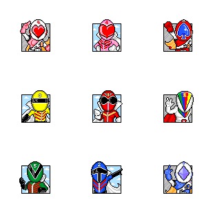 Sentai icon sets preview