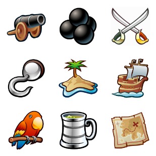 Jolly Roger Vol. 2 icon sets preview