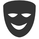 comedy, mask icon