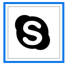 skype, social, media, logo icon