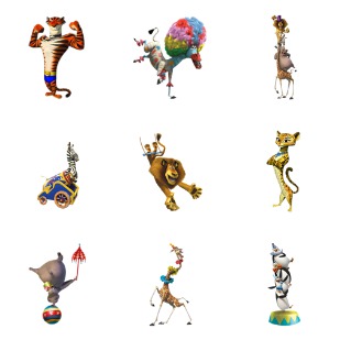 Madagascar 3 icon sets preview