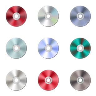 Metalic CD icon sets preview