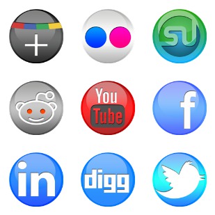 Social Media Sphere icon sets preview