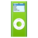 ipod, green, nano icon