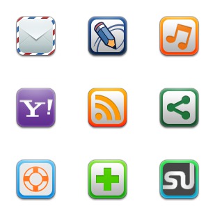Social And Web icon sets preview
