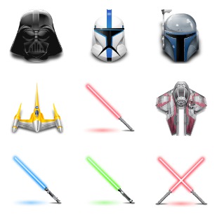 Star Wars icon sets preview