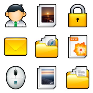 Scrap icon sets preview