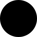 Circle black shape icon