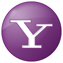 Button, Lilac, Social, Yahoo icon