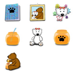 Teeny Bears icon sets preview