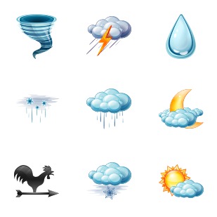 Large Weather icon sets preview