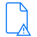 document, error icon