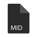 file, extension, format, mid icon