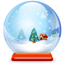 ball, crystal, christmas icon