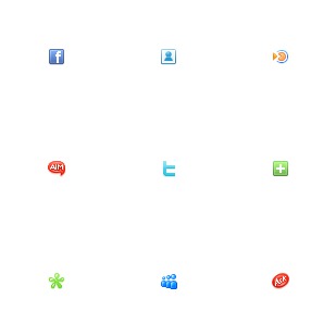 Social icon sets preview