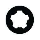 Cog, Gear, Monotone, Round, Settings icon