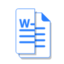 word, doc, ms, office, cut, file icon