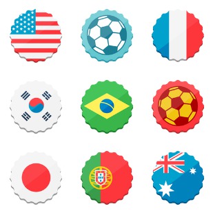 World Cup 2014 (Cogged Wheel Style) icon sets preview