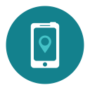 citycons, mobile, phone, maps icon
