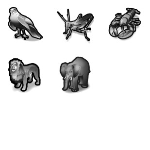 Stroke Animals icon sets preview