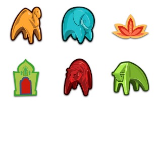 Parcheesi icon sets preview