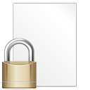 paper, locked, file, document, lock, security icon