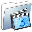 Graphite Smooth Folder Movies icon