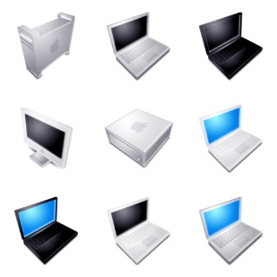 Blend Apple Hardware icon sets preview