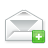 mail, add icon