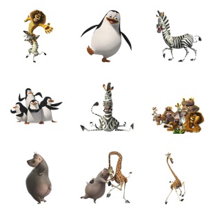Madagascar icon sets preview