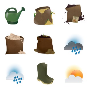 Seasonal icon sets preview