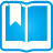 bookmark, basic, open, book, blue icon