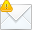mail, base, warning icon