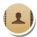 Contacts, Round icon