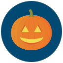pumpkin, halloween, happy icon