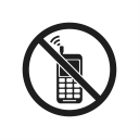 prohibiting sign, warning, prevention, prohibition, phone, impossible, prohibition sign icon