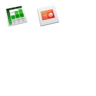 Slanted Office icon sets preview